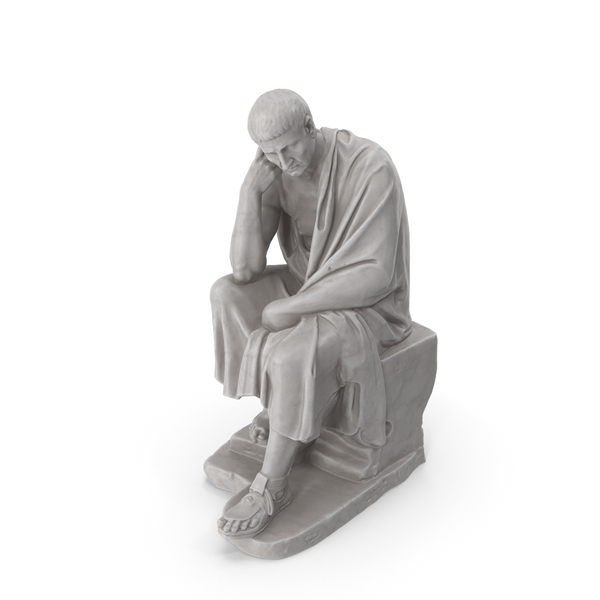 Statue: Seated Philosopher PNG & PSD Images Statue: Seated Philosopher PNG & PSD Images