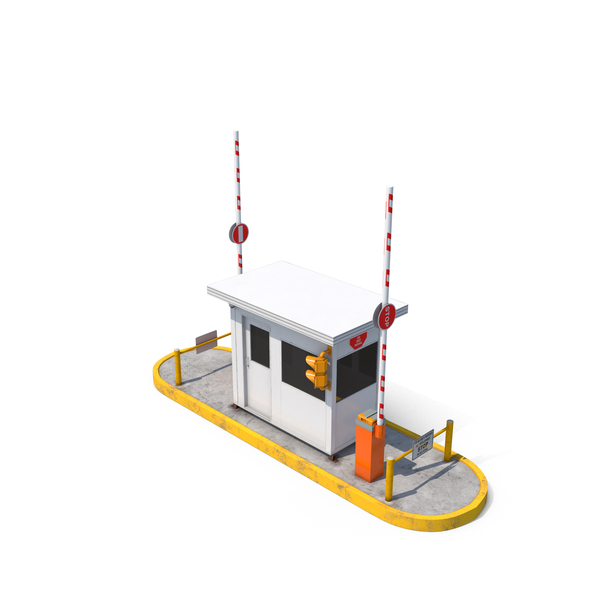 Parking Barrier: Security Guards Booth PNG & PSD Images