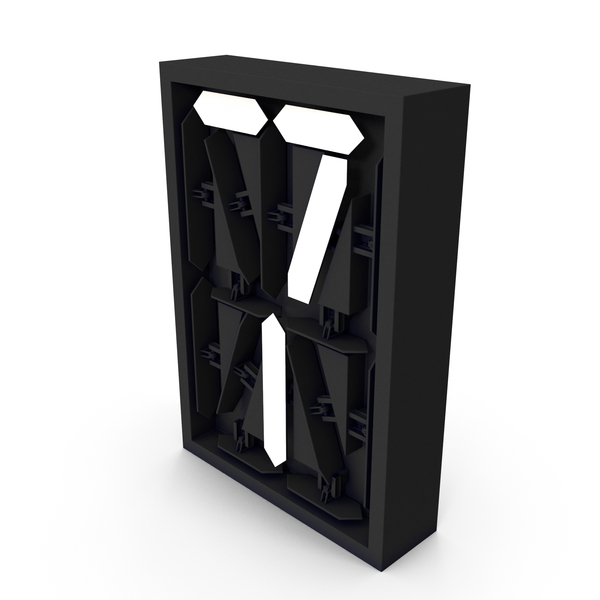 Segmental Mechanical Indicator Number 7 PNG & PSD Images