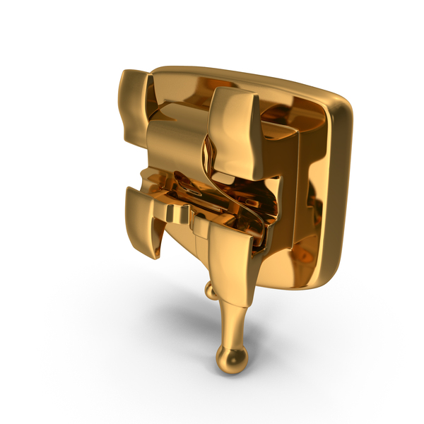 Equipment: Self Ligating Dental Braces Bracket Golden Close PNG & PSD Images Equipment: Self Ligating Dental Braces Bracket Golden Close PNG & PSD Images