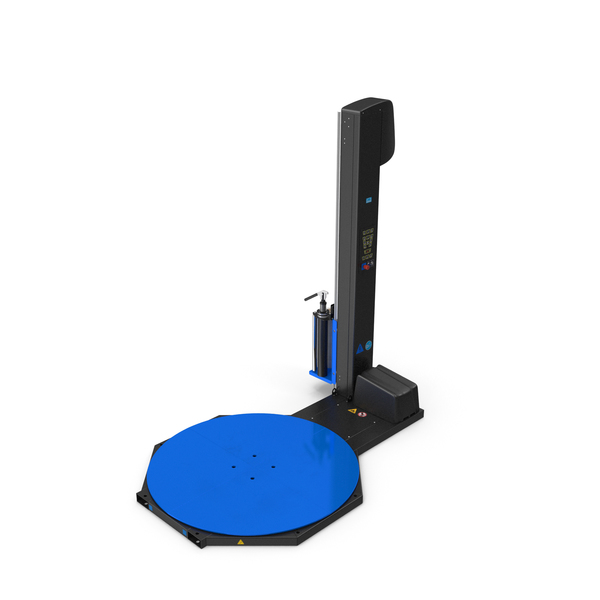 Manufacturing Machinery: Semi Automatic Pallet Wrapping Machine PNG & PSD Images Manufacturing Machinery: Semi Automatic Pallet Wrapping Machine PNG & PSD Images