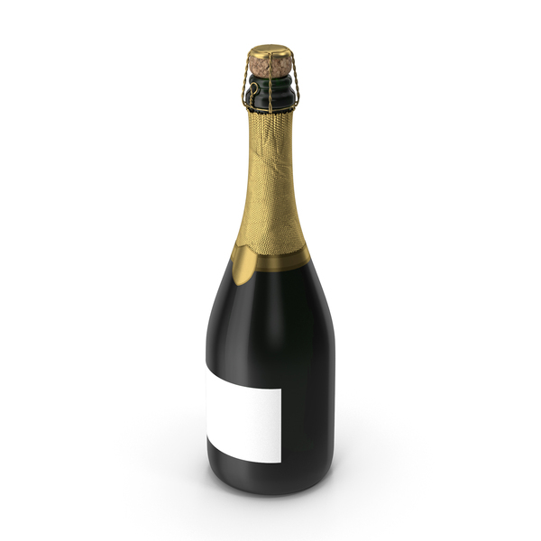 Wine: Semi Opened Champagne Bottle Blank Label PNG & PSD Images Wine: Semi Opened Champagne Bottle Blank Label PNG & PSD Images