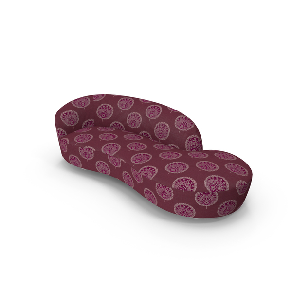 Divan: Serpentine Tapeter Tyger Fabric Sofa PNG & PSD Images