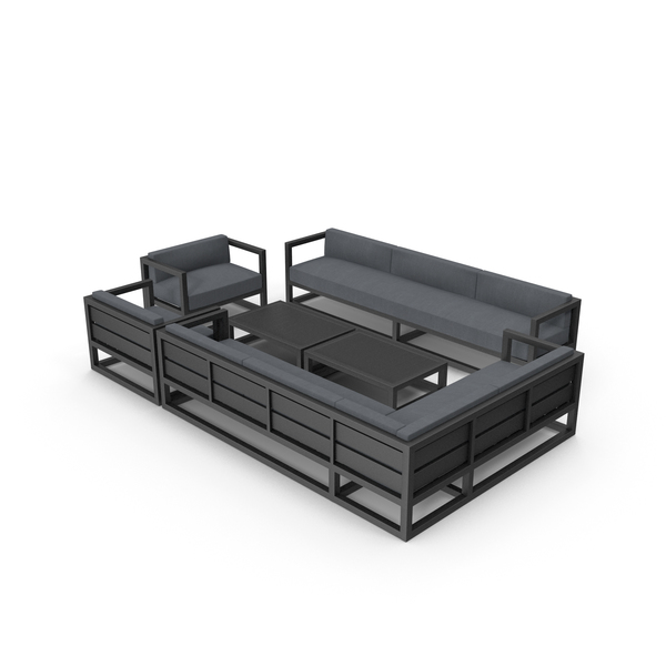 Patio Furniture: Set of Outdoor Sofas and Table PNG & PSD Images Patio Furniture: Set of Outdoor Sofas and Table PNG & PSD Images