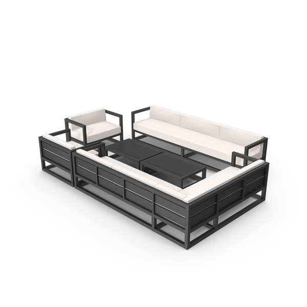 Patio Furniture: Set of Outdoor Sofas and Table PNG & PSD Images Patio Furniture: Set of Outdoor Sofas and Table PNG & PSD Images