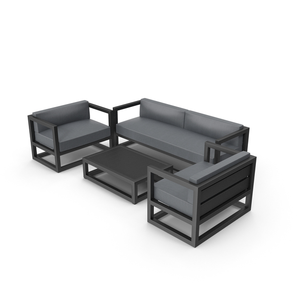 Patio Furniture: Set of Outdoor Sofas and Table PNG & PSD Images Patio Furniture: Set of Outdoor Sofas and Table PNG & PSD Images