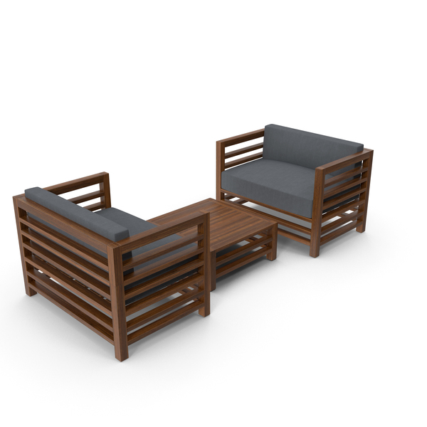 Sectional Sofa: Set of Wood Outdoor Sofas and Table PNG & PSD Images Sectional Sofa: Set of Wood Outdoor Sofas and Table PNG & PSD Images