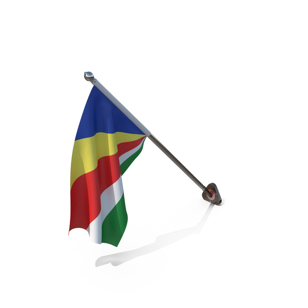Seychelles Cloth Wall Mount Flag Stand PNG & PSD Images