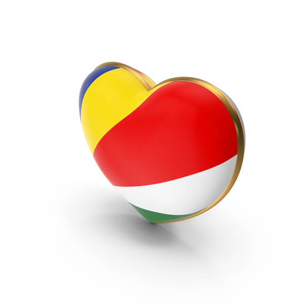 Seychelles Country Heart Flag Dual Shade Metallic Solid PNG & PSD Images Seychelles Country Heart Flag Dual Shade Metallic Solid PNG & PSD Images