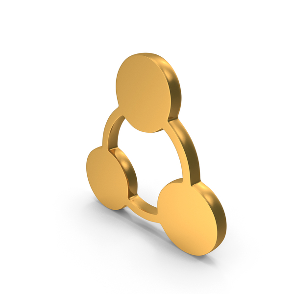 Computer Icon: Share Gold PNG & PSD Images