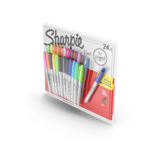Marker: Sharpie Permanent Markers 24 Assorted Colors PNG & PSD Images Marker: Sharpie Permanent Markers 24 Assorted Colors PNG & PSD Images