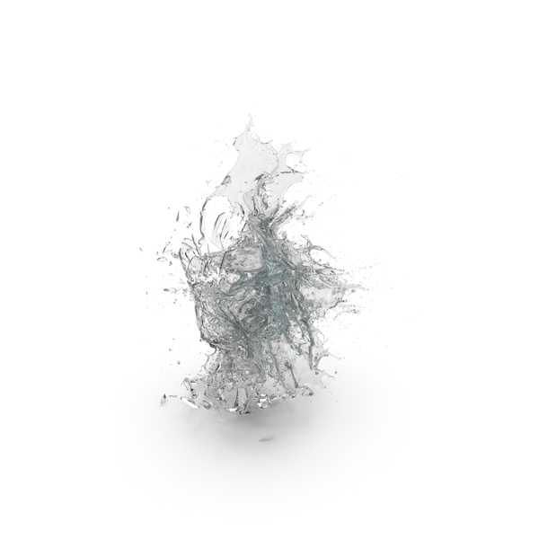 Debris: Shattered Glass with Water PNG & PSD Images