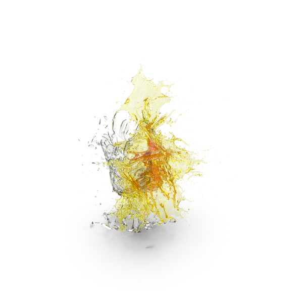 Debris: Shattered Glass with Yellow Water PNG & PSD Images