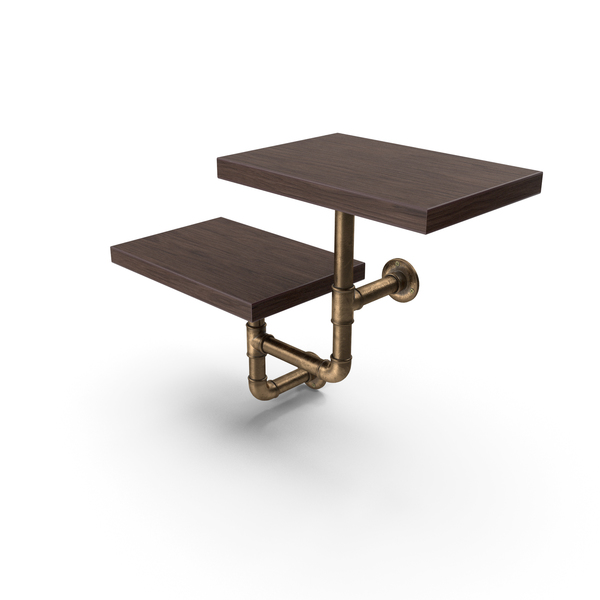 Shelving: Shelf Two Level Walnut PNG & PSD Images Shelving: Shelf Two Level Walnut PNG & PSD Images