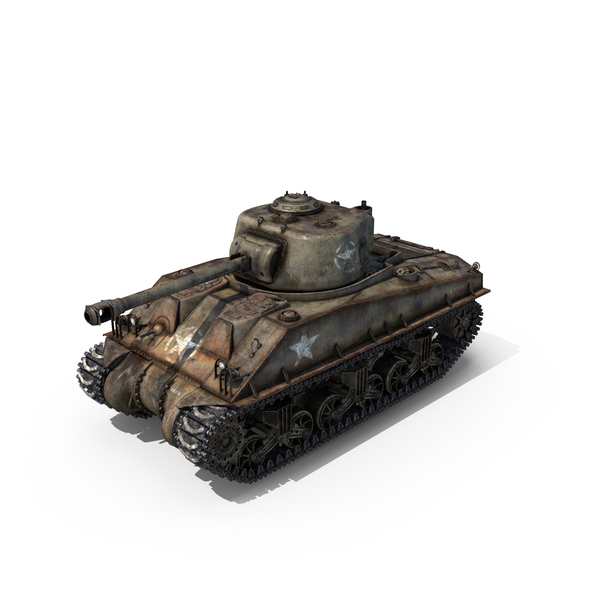Sherman Tank PNG和PSD图像