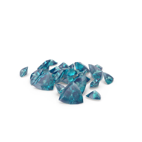 Gems: Shield Cut Aquamarines PNG & PSD Images