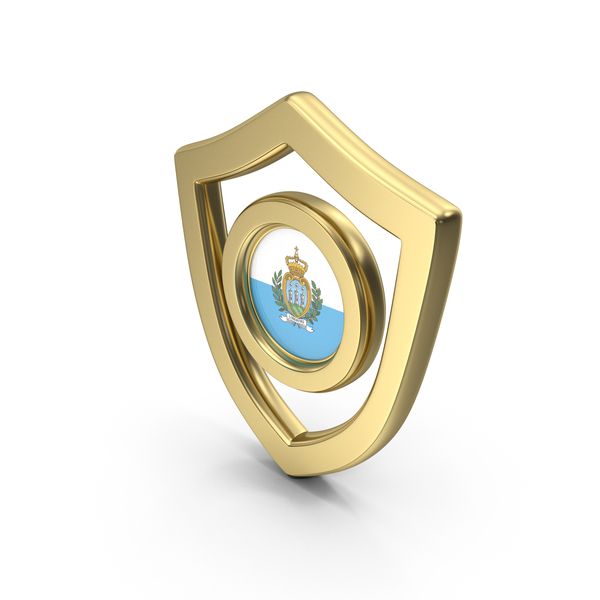 Symbols: Shield Icon Flag of San Marino PNG & PSD Images
