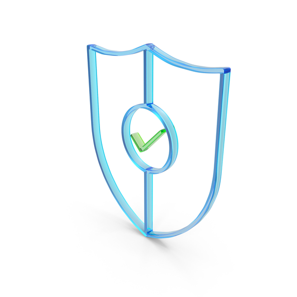 Symbols: Shield With Tick Mark Icon PNG & PSD Images