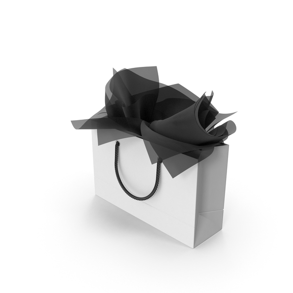 Shopping Bag with Black Gift Paper PNG & PSD Images Shopping Bag with Black Gift Paper PNG & PSD Images