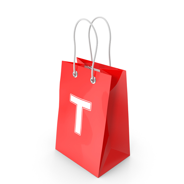 Shopping Bag With Letter T PNG Images & PSDs for Download | PixelSquid ...