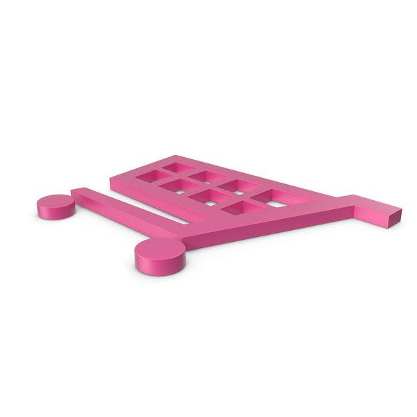 Shopping Cart Pink Symbol PNG & PSD Images