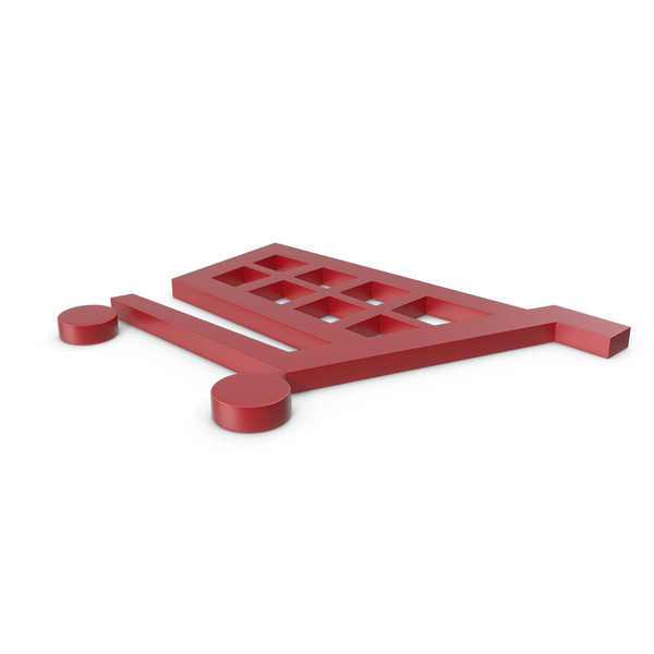 Shopping Cart Red Symbol PNG & PSD Images