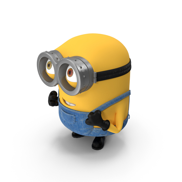 Movie And Television: Short Two Eyed Minion Pose PNG & PSD Images