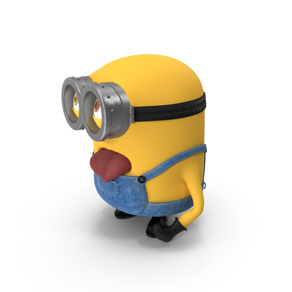 Movie And Television: Short Two Eyed Minion Pose PNG & PSD Images