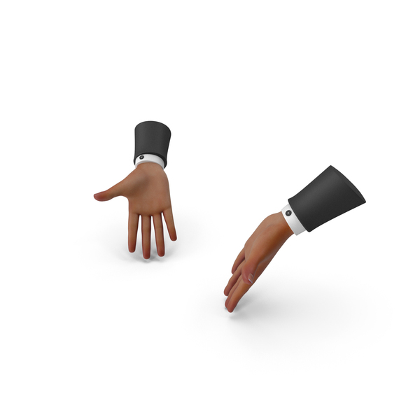 Cartoon Hand: Showing Hands Down Gesture PNG & PSD Images