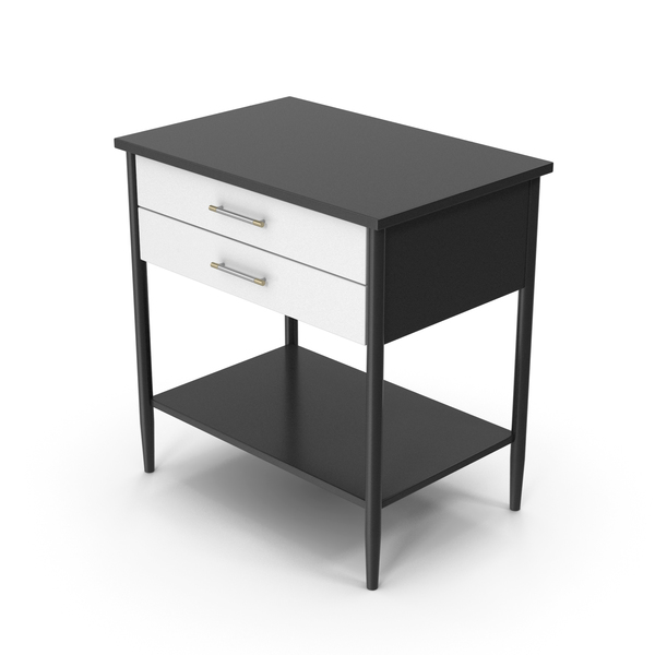 End: Side Table Black White PNG & PSD Images