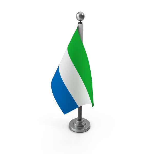 Sierra Leone Table Flag PNG & PSD Images