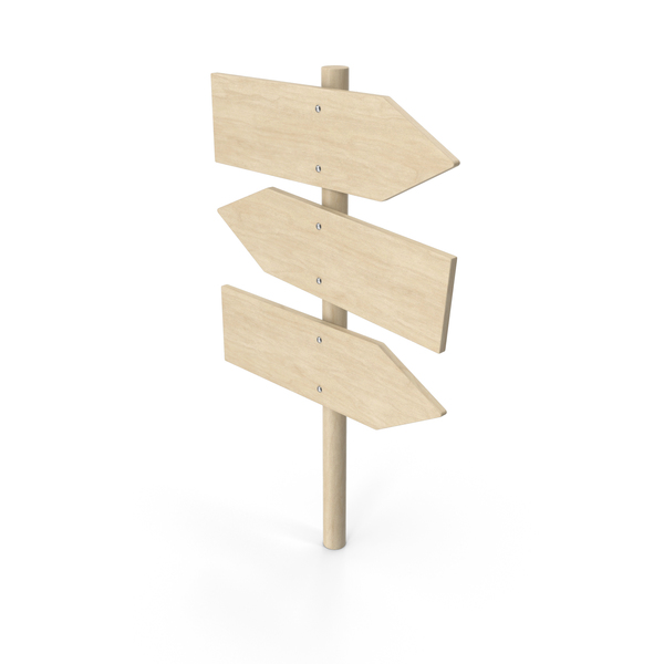 Street Advertising: Signboard Wood PNG & PSD Images
