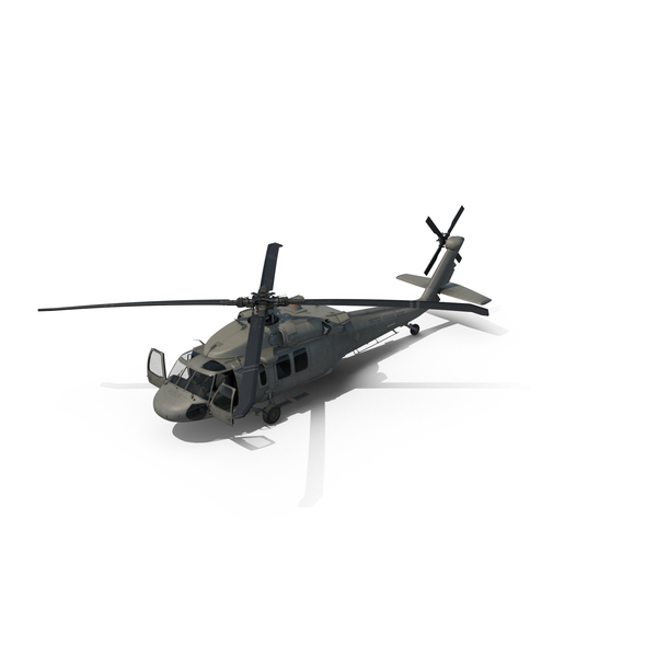 Sikorsky UH-60 Black Hawk US Helicopter PNG & PSD Images