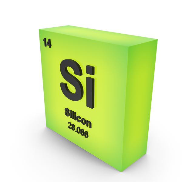 Periodic Table: Silicon PNG & PSD Images
