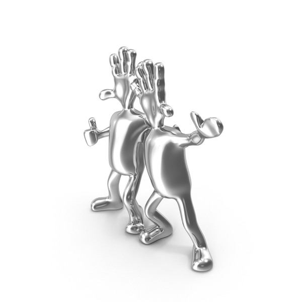 Statuette: Silver Abstract Figurine Friends PNG & PSD Images Statuette: Silver Abstract Figurine Friends PNG & PSD Images