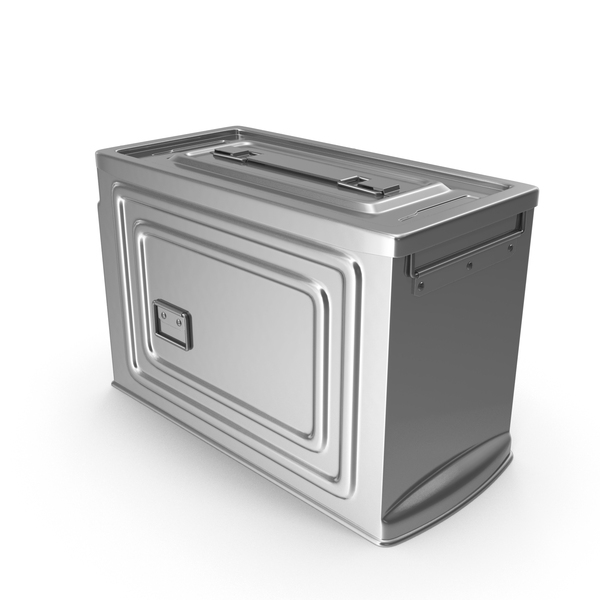 Munitions: Silver Ammunition Box PNG & PSD Images