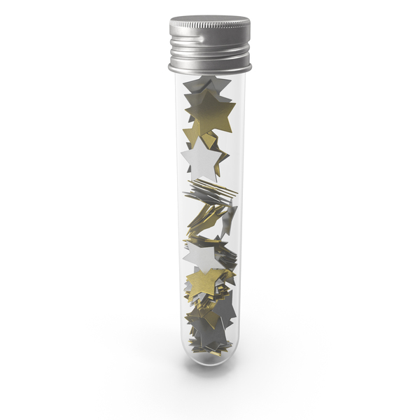Christmas Decoration: Silver and Gold Stars In A Glass Test Tube PNG & PSD Images Christmas Decoration: Silver and Gold Stars In A Glass Test Tube PNG & PSD Images