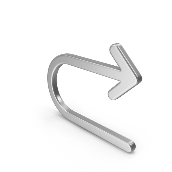 Directional: Silver Arrow U Turn PNG & PSD Images Directional: Silver Arrow U Turn PNG & PSD Images