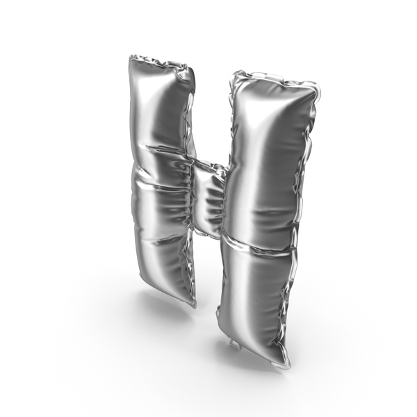 Language: Silver Balloon Letter H PNG & PSD Images Language: Silver Balloon Letter H PNG & PSD Images