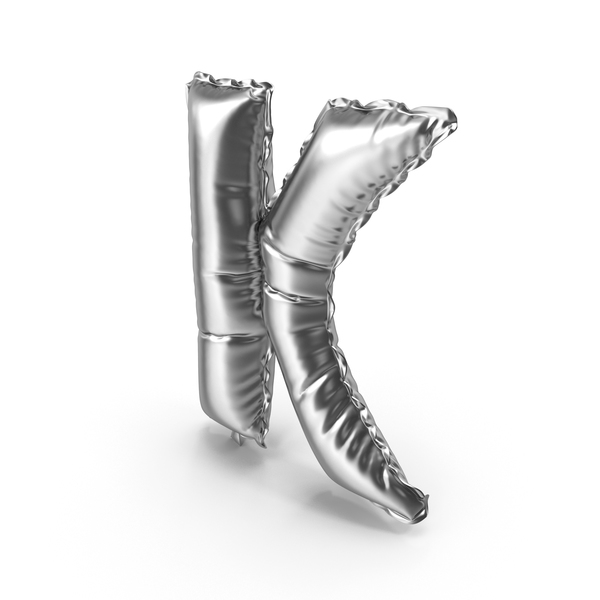 Language: Silver Balloon Letter K PNG & PSD Images Language: Silver Balloon Letter K PNG & PSD Images