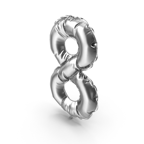 Language: Silver Balloon Number 8 PNG & PSD Images Language: Silver Balloon Number 8 PNG & PSD Images