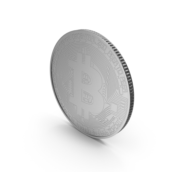 Silver Bitcoin PNG & PSD Images