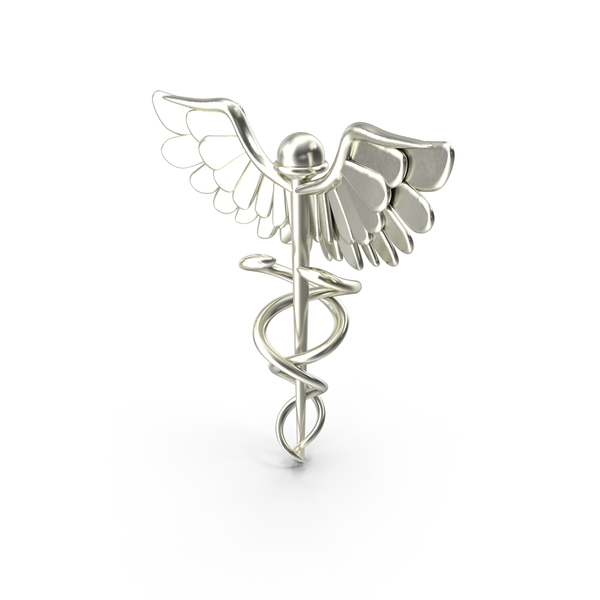 Silver Caduceus Symbol PNG & PSD Images Silver Caduceus Symbol PNG & PSD Images