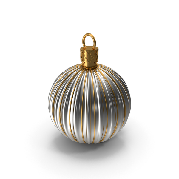 Silver Christmas Ornament PNG & PSD Images Silver Christmas Ornament PNG & PSD Images