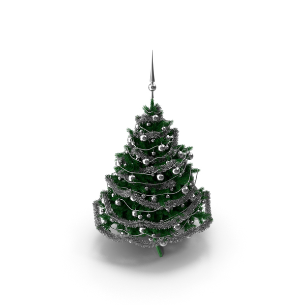 Silver Christmas Tree PNG & PSD Images Silver Christmas Tree PNG & PSD Images