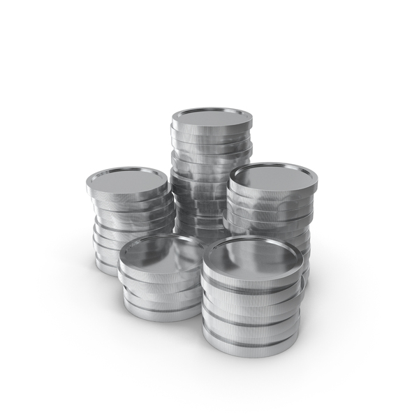 Coin: Silver Coins 5 Stack PNG & PSD Images Coin: Silver Coins 5 Stack PNG & PSD Images