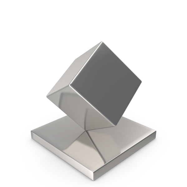 Silver Cube Stand PNG & PSD Images