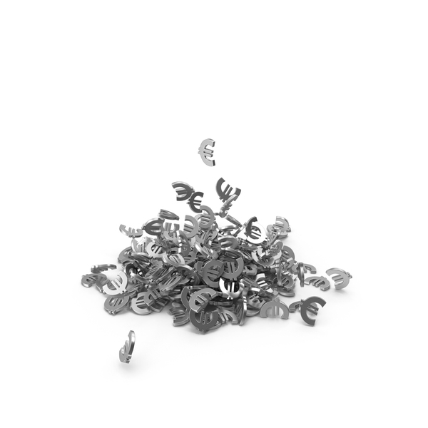 Currency: Silver Falling Euro Symbols PNG & PSD Images Currency: Silver Falling Euro Symbols PNG & PSD Images