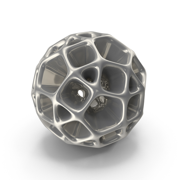 Home Decor: Silver Geometric Shaped Showpiece PNG & PSD Images