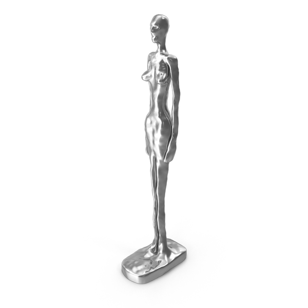 Silver Giacometti Sculpture PNG & PSD Images Silver Giacometti Sculpture PNG & PSD Images
